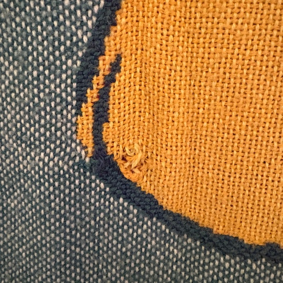 Vtg Disney Winnie The Pooh Blanket Throw A Rumbly In My Tumbly 1990’s 56 X 49 - Picture 3 of 10